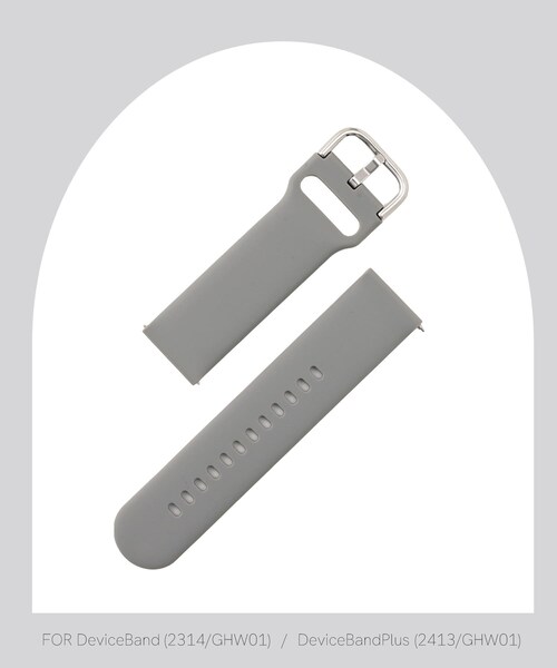 3coins（3coins）の「デバイスバンド用シリコンバンド（腕時計・ベージュ/パープル/カーキ/イエロー/グレー・FREE）」の2枚目の写真