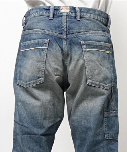 Johnbull Private labo（ジョンブルプライベートラボ）の「3/4ぺインターパンツ（デニムパンツ・メンズ・ブルー・SMALL/MEDIUM/LARGE/X-LARGE）」の6枚目の写真