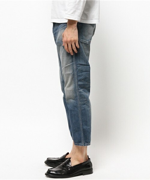 Johnbull Private labo（ジョンブルプライベートラボ）の「3/4ぺインターパンツ（デニムパンツ・メンズ・ブルー・SMALL/MEDIUM/LARGE/X-LARGE）」の2枚目の写真