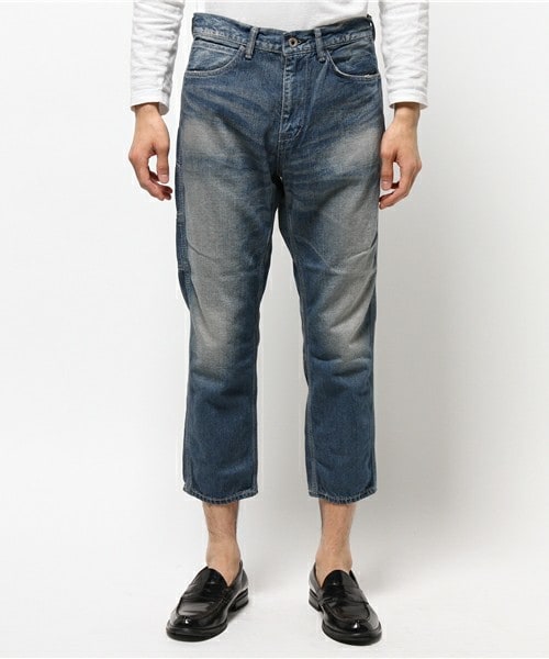 Johnbull Private labo（ジョンブルプライベートラボ）の「3/4ぺインターパンツ（デニムパンツ・メンズ・ブルー・SMALL/MEDIUM/LARGE/X-LARGE）」の4枚目の写真