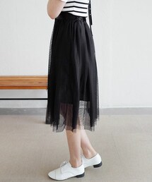 DHOLIC | ストライプチュールミディスカート(スカート)