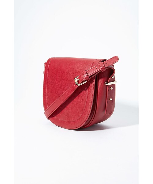 FOREVER 21(フォーエバー トゥエンティーワン)の「FOREVER 21 Flap-Top Faux Leather Crossbody(ショルダーバッグ・レディース・Black/Red・One size)」の11枚目の写真