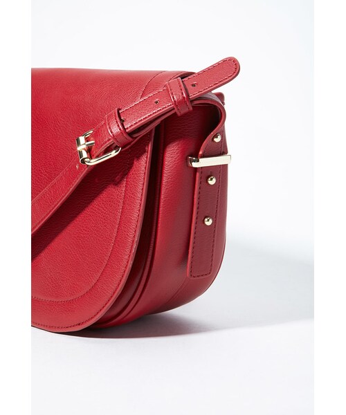 FOREVER 21(フォーエバー トゥエンティーワン)の「FOREVER 21 Flap-Top Faux Leather Crossbody(ショルダーバッグ・レディース・Black/Red・One size)」の8枚目の写真
