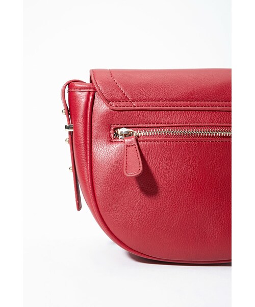 FOREVER 21(フォーエバー トゥエンティーワン)の「FOREVER 21 Flap-Top Faux Leather Crossbody(ショルダーバッグ・レディース・Black/Red・One size)」の6枚目の写真