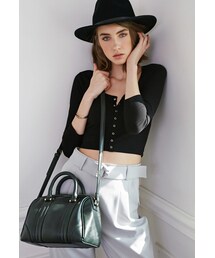 FOREVER 21 | FOREVER 21 Faux Leather Satchel(ショルダーバッグ)