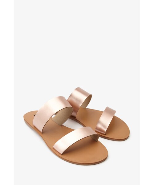 FOREVER 21（フォーエバー トゥエンティーワン）の「FOREVER 21 Metallic Strap Sandals（サンダル・レディース・Rose gold/Gold・6/8/10/7/9）」の3枚目の写真
