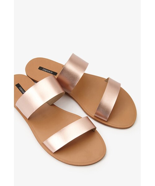 FOREVER 21（フォーエバー トゥエンティーワン）の「FOREVER 21 Metallic Strap Sandals（サンダル・レディース・Rose gold/Gold・6/8/10/7/9）」の9枚目の写真