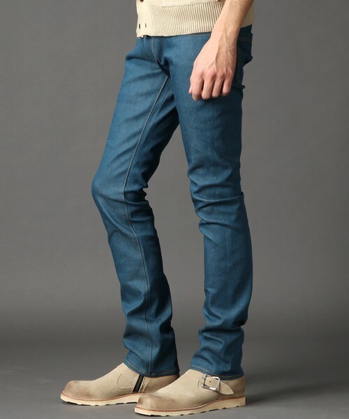 SABLE CLUTCH（セーブルクラッチ）の「シンチバック5Pストレッチジーンズ リジットスキニー（デニムパンツ・メンズ・ホワイト/ブラック/グレー/ダークネイビー/ブルーグリーン/ロイヤルブルー・SMALL/MEDIUM/LARGE）」の7枚目の写真