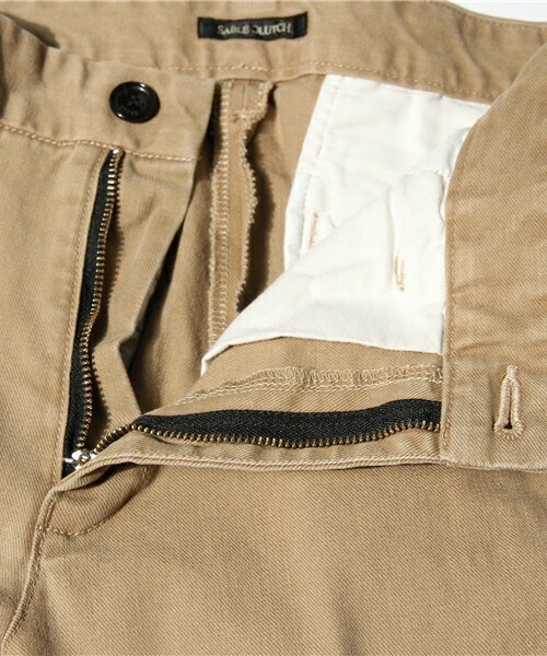 SABLE CLUTCH（セーブルクラッチ）の「ストレッチサージスラックス（チノパン）（チノパンツ・メンズ・グレー/ベージュ・SMALL/MEDIUM/LARGE）」の9枚目の写真