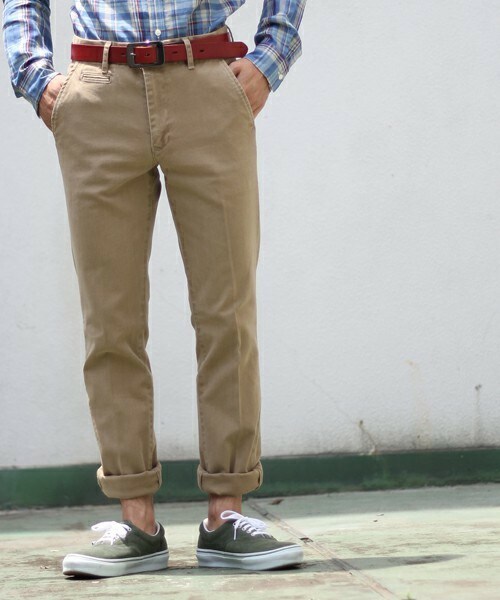SABLE CLUTCH（セーブルクラッチ）の「ストレッチサージスラックス（チノパン）（チノパンツ・メンズ・グレー/ベージュ・SMALL/MEDIUM/LARGE）」の12枚目の写真
