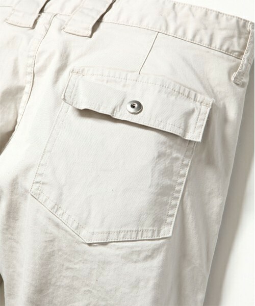 SABLE CLUTCH（セーブルクラッチ）の「ギャバストレッチスキニーブッシュパンツ（カーゴパンツ・メンズ・オフホワイト/カーキ・SMALL/MEDIUM/LARGE/X-LARGE）」の12枚目の写真
