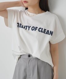 PUAL CE CIN | 【インフルエンサーセレクト】シンプルロゴプリントTシャツ(Tシャツ/カットソー)