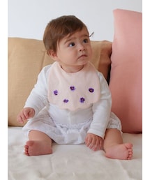 HAKKA BABY（ハッカベビー）の「[ベビー]スミレ刺繍スタイ（その他・キッズ）」