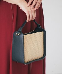 un dix cors | 《予約》レザーハンドルコンビバッグ(ショルダーバッグ)