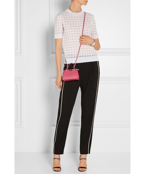 FENDI（フェンディ）の「Fendi Peekaboo micro leather shoulder bag（ショルダーバッグ・レディース・Pink）」の9枚目の写真