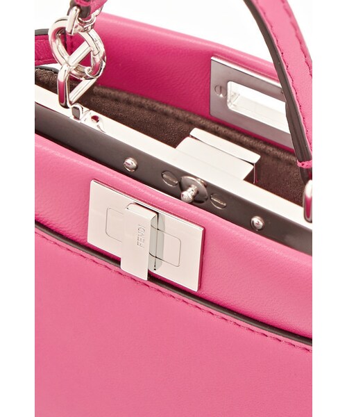 FENDI（フェンディ）の「Fendi Peekaboo micro leather shoulder bag（ショルダーバッグ・レディース・Pink）」の6枚目の写真