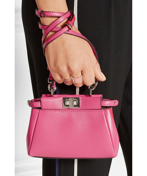 FENDI（フェンディ）の「Fendi Peekaboo micro leather shoulder bag（ショルダーバッグ・レディース・Pink）」の8枚目の写真