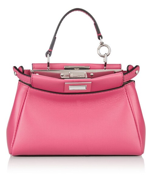 FENDI（フェンディ）の「Fendi Peekaboo micro leather shoulder bag（ショルダーバッグ・レディース・Pink）」の4枚目の写真