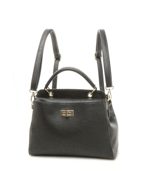 JEANASIS(ジーナシス)の「3WAYワンハンドルショルダー(バッグ・レディース・アイボリー(08)/ブラック(09)/ホワイト系(22)・FREE)」の10枚目の写真