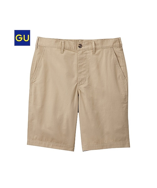 GU（ジーユー）の「（GU）チノショーツＡ（MEN ⁄ ハーフパンツ・メンズ・OLIVE/BLACK/BEIGE/OFF WHITE/NAVY/BLUE/YELLOW/LIGHT ORANGE・M/S/L/XL）」の4枚目の写真