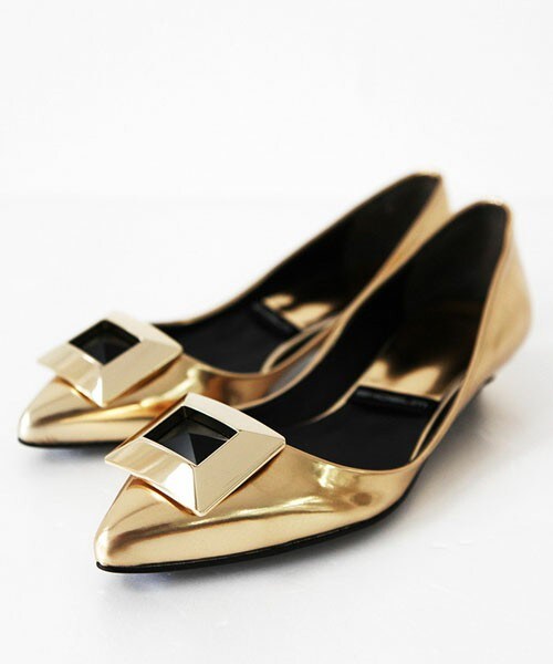 DHOLIC（ディーホリック）の「2タイプメタリックシューズ（パンプス・レディース・ゴールドA/ブラックA/シルバーA/ゴールドB/ブラックB/シルバーB・230/235/240/245/250）」の6枚目の写真