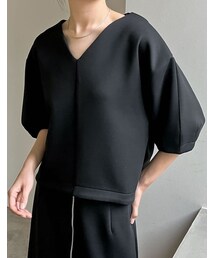 Re:EDIT（リエディ）の「ダンボールハートネックランタンスリーブトップス - トップス通販 | レディースファッション - Re:EDIT（リエディ）（その他）」