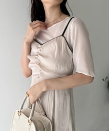 one after another NICE CLAUP | シアー半袖トップス(Tシャツ/カットソー)