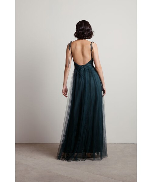 TOBI（-）の「Slay The Night Deep V Double High Slit Maxi Dress - Blue（その他・レディース・other）」の12枚目の写真