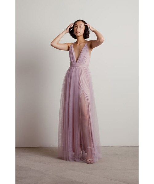 TOBI（-）の「Slay The Night Deep V Double High Slit Maxi Dress - Blue（その他・レディース・other）」の13枚目の写真