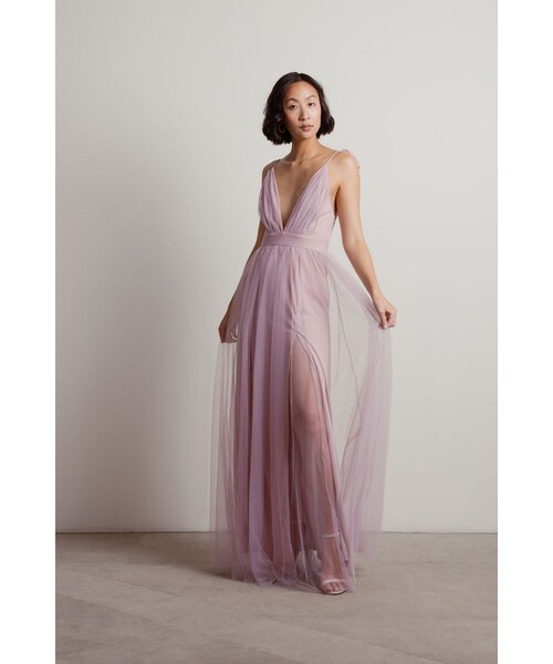 TOBI（-）の「Slay The Night Deep V Double High Slit Maxi Dress - Blue（その他・レディース・other）」の14枚目の写真