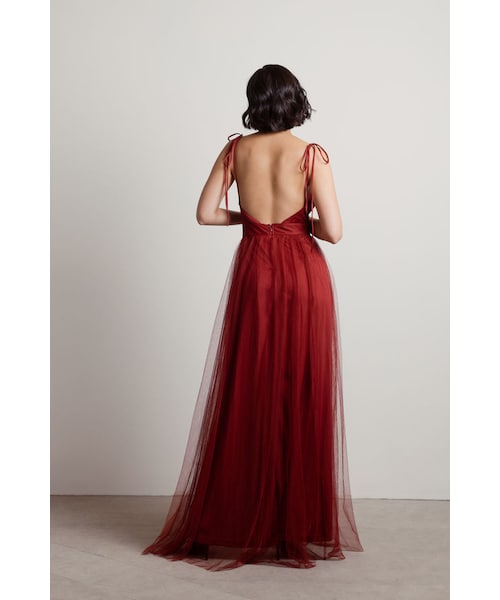 TOBI（-）の「Slay The Night Deep V Double High Slit Maxi Dress - Blue（その他・レディース・other）」の8枚目の写真