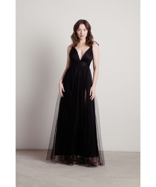 TOBI（-）の「Slay The Night Deep V Double High Slit Maxi Dress - Blue（その他・レディース・other）」の18枚目の写真