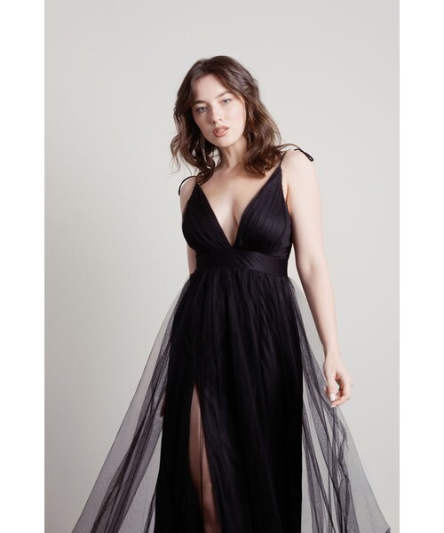 TOBI（-）の「Slay The Night Deep V Double High Slit Maxi Dress - Blue（その他・レディース・other）」の19枚目の写真
