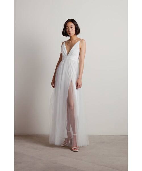 TOBI（-）の「Slay The Night Deep V Double High Slit Maxi Dress - Blue（その他・レディース・other）」の21枚目の写真