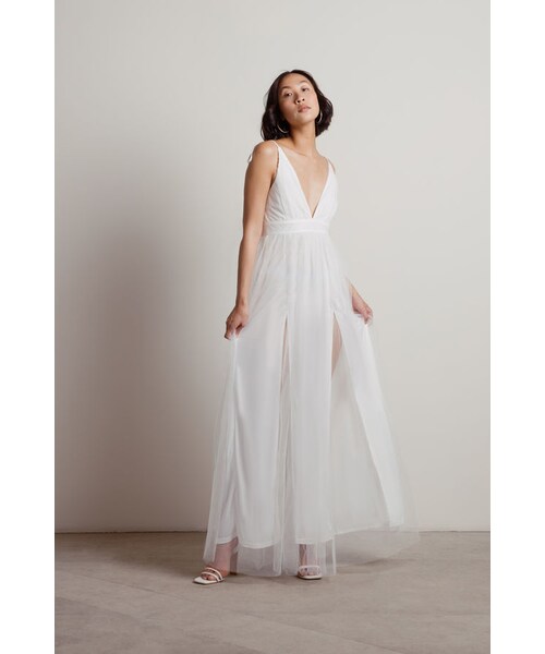TOBI（-）の「Slay The Night Deep V Double High Slit Maxi Dress - Blue（その他・レディース・other）」の22枚目の写真