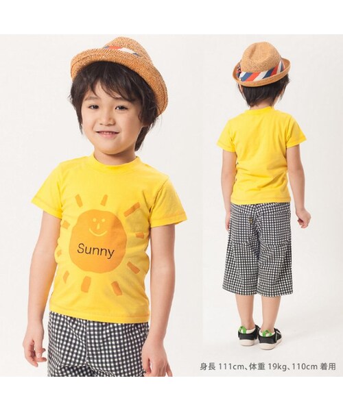 apres les cours（アプレレクール）の「◎お天気Ｔシャツ（トップス・キッズ・グレー/アイボリー/イエロー・80/90/95/100/110/120/130/140）」の16枚目の写真