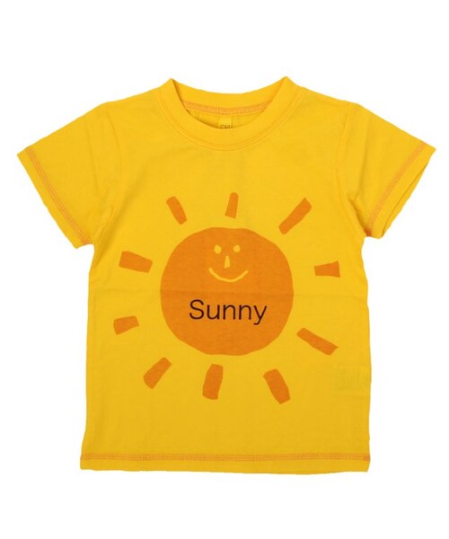 apres les cours（アプレレクール）の「◎お天気Ｔシャツ（トップス・キッズ・グレー/アイボリー/イエロー・80/90/95/100/110/120/130/140）」の6枚目の写真