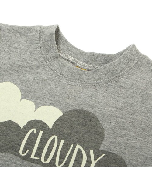 apres les cours（アプレレクール）の「◎お天気Ｔシャツ（トップス・キッズ・グレー/アイボリー/イエロー・80/90/95/100/110/120/130/140）」の10枚目の写真