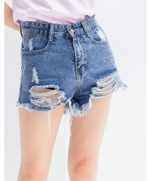 mooncat | 損牛仔短褲色(パンツ)