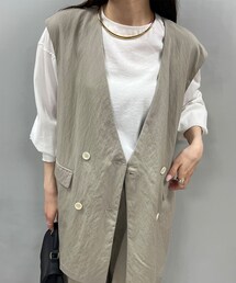 PUAL CE CIN（ピュアルセシン）の「ノーカラーダブルデザイン