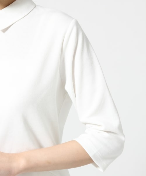 LOWRYS FARM(ローリーズファーム)の「CシャツレイヤードPO/SS(トップス・レディース・オフ05/ボーダー10/ネイビー88・M/L)」の7枚目の写真