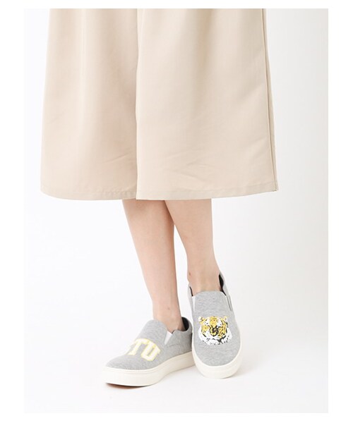 E hyphen world gallery（イーハイフンワールドギャラリー）の「Sugerfreek×EhwgトラPtスリッポン（スニーカー・レディース・杢グレー/ブラック・S/M/L）」の9枚目の写真