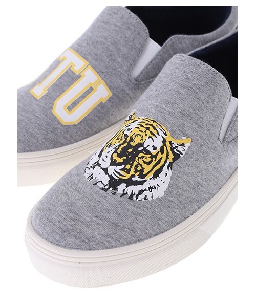 E hyphen world gallery（イーハイフンワールドギャラリー）の「Sugerfreek×EhwgトラPtスリッポン（スニーカー・レディース・杢グレー/ブラック・S/M/L）」の6枚目の写真