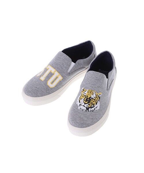 E hyphen world gallery（イーハイフンワールドギャラリー）の「Sugerfreek×EhwgトラPtスリッポン（スニーカー・レディース・杢グレー/ブラック・S/M/L）」の2枚目の写真