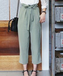 DHOLIC | リボンベルトハイウエストワイドパンツ(その他パンツ)