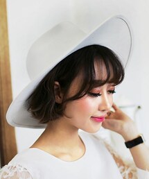 DHOLIC | ホワイトアイボリー中折れハット(ハット)