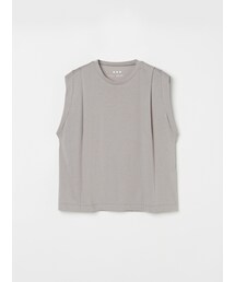 three dots（スリードッツ）の「カシミヤコットン スリーブレスTシャツ（その他）」