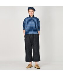 45r 麦比古デニムのペチパンツ（濃）新品 45R（フォーティファイブアール）の「麦比古デニムのペチパンツ