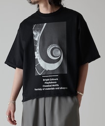 Lui's | SUVIN カットオフプリントT(Tシャツ/カットソー)