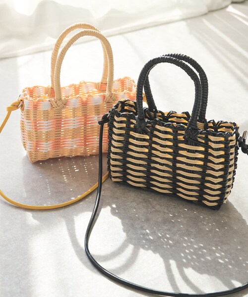 un dix cors（アンディコール）の「《予約》Casselini/パターンマルシェショルダー（ショルダーバッグ・レディース・ベージュ/ブラック・F）」の2枚目の写真